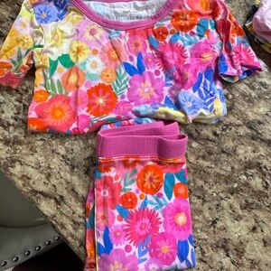 Little Sleepies Colorful Floral Kids Pajama Set